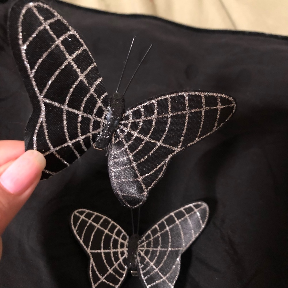 Spiderweb Butterfly Clips Sparkles and Unique